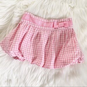 Pink Gingham Bubble Skirt